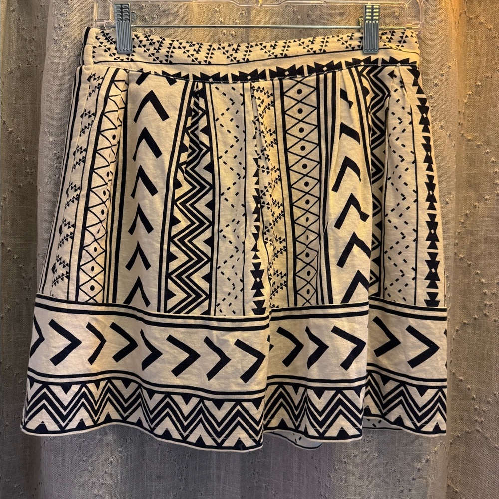 Vintage Black And White Boho Patchwork Geometric … - image 2